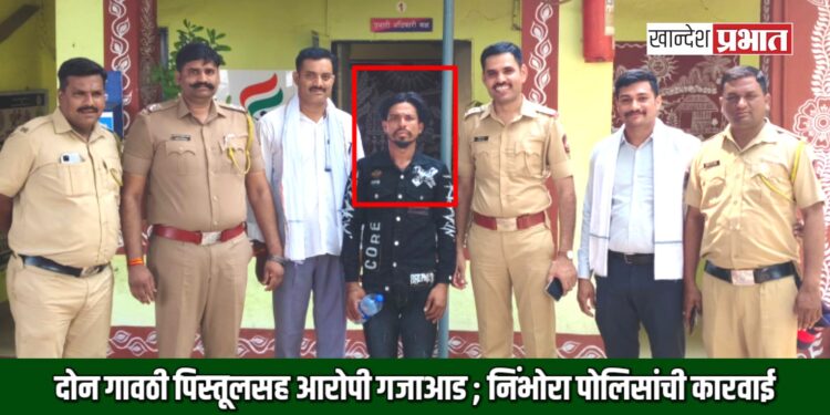 दोन गावठी पिस्तूलसह आरोपी गजाआड ; निंभोरा पोलिसांची कारवाई