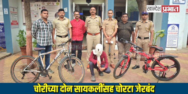 चोरीच्या दोन सायकलींसह चोरटा जेरबंद: एमआयडीसी पोलिसांची कामगिरी