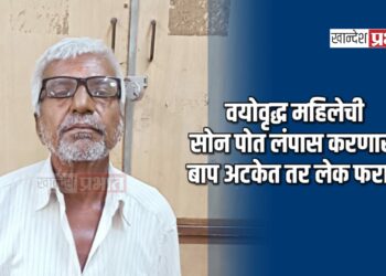 वयोवृद्ध महिलेची सोन पोत लंपास करणारा बाप अटकेत तर लेक फरार