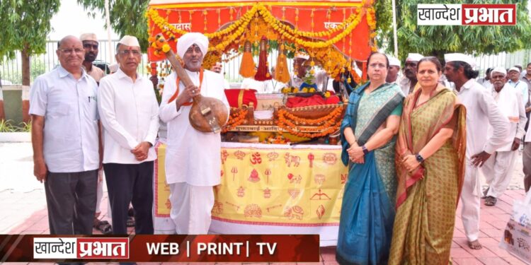 संत मुक्ताबाई राम पालखीचे जैन हिल्स येथे भक्तिभावाने स्वागत