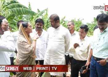 वादळी पाऊस: चाळीसगावमध्ये शेती पिकांचं मोठं नुकसान, आ. मंगेश चव्हाण यांची पाहणी