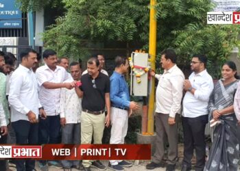 खोटे नगर चौकातील वाहतूक कोंडी सुटणार! आमदार भोळे यांच्या हस्ते सिग्नल यंत्रणेचे उद्घाटन