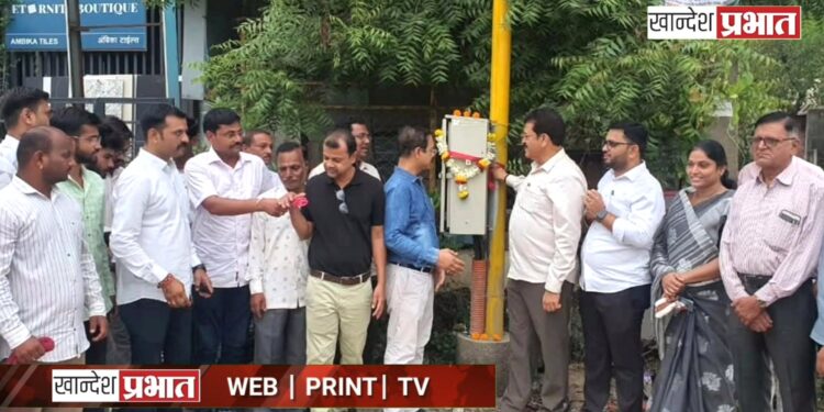 खोटे नगर चौकातील वाहतूक कोंडी सुटणार! आमदार भोळे यांच्या हस्ते सिग्नल यंत्रणेचे उद्घाटन