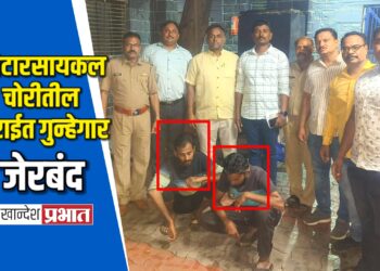 मोटारसायकल चोरीतील सराईत गुन्हेगार जेरबंद ; स्थानिक गुन्हे शाखेची कारवाई