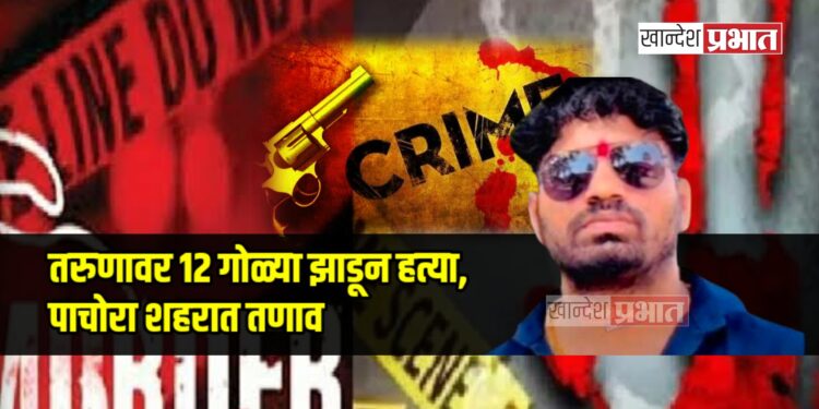 पाचोरा हादरले! बसस्थानकासमोर तरुणावर १२ गोळ्या झाडून हत्या, शहरात तणाव