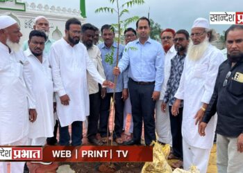 मोहर्रमनिमित्त सुन्नी ईदगाहवर वृक्षारोपण मोहीम