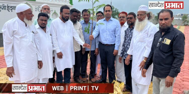 मोहर्रमनिमित्त सुन्नी ईदगाहवर वृक्षारोपण मोहीम