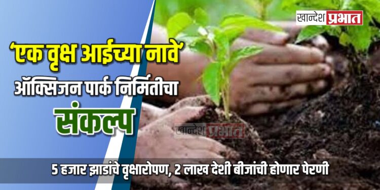 ‘एक वृक्ष आईच्या नावे’ : मोहाडी टेकडीवर ऑक्सिजन पार्क निर्मितीचा संकल्प