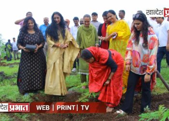 ‘एक वृक्ष आईच्या नावे’ उपक्रमाचा शुभारंभ ; ५००० वृक्षांचे रोपण