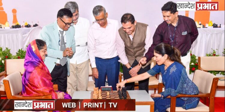 जैन हिल्स येथे राष्ट्रीय बुद्धिबळ स्पर्धा सुरू; क्रीडा धोरण तयार करणार असल्याचे रक्षा खडसे यांचे सूतोवाच