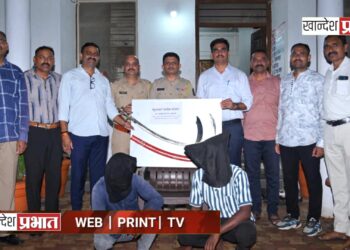 चाळीसगाव परिसरात अवैध शस्त्र बाळगणाऱ्या दोघांना अटक