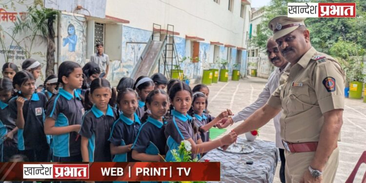 संत ज्ञानेश्वर विद्यालयात ‘एक राखी सुरक्षितेची, एक राखी सन्मानाची’ उपक्रम संपन्न