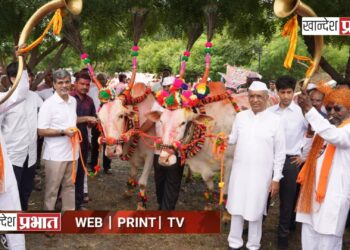 जैन हिल्स येथे पोळा उत्साहात साजरा; मान्यवरांनी धरला ठेका