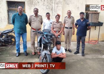 शनिपेठ पोलिसांची लक्षवेधी कामगिरी: मोटारसायकल चोरीचा छडा, हद्दपार आरोपी ताब्यात