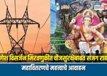गणेश विसर्जन मिरवणुकीत वीजसुरक्षेबाबत सजग राहा! महावितरणचे महत्त्वाचे आवाहन