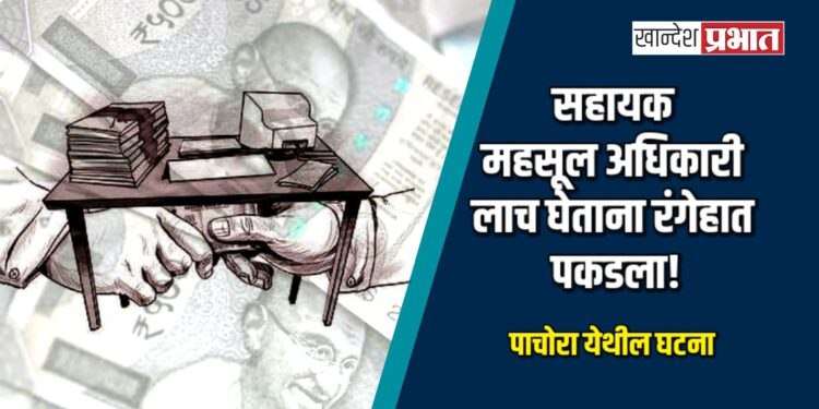 पाचोरा येथील सहायक महसूल अधिकारी लाच घेताना रंगेहात पकडला!