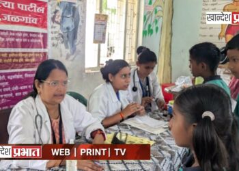 संत ज्ञानेश्वर विद्यालयात विद्यार्थ्यांसाठी आरोग्य शिबिर