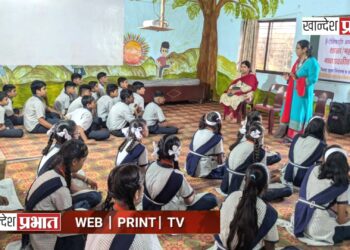 संत ज्ञानेश्वर विद्यालयात एचआयव्ही/एड्स जागरूकता व किशोरवयीन समस्यांवर विशेष प्रबोधन