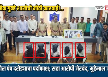 स्थानिक गुन्हे शाखेची मोठी कारवाई!.. पेट्रोल पंप दरोड्याचा पर्दाफाश; सहा आरोपी जेरबंद, मुद्देमाल जप्त