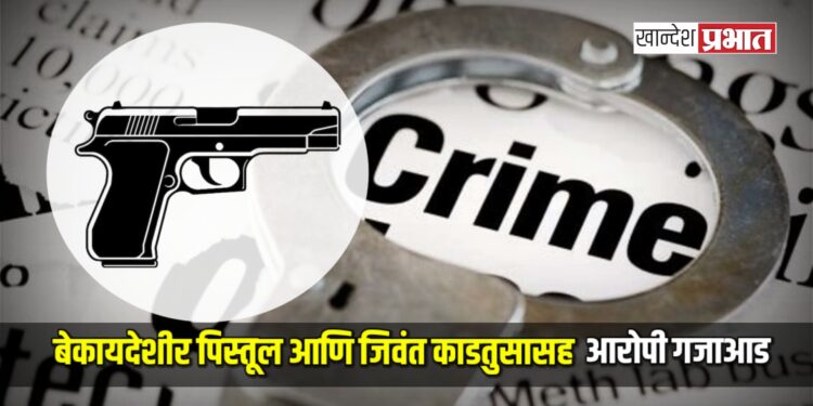 बेकायदेशीर पिस्तूल आणि जिवंत काडतुसासह आरोपी गजाआड