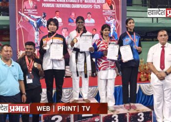 जळगावची कन्या निकिता पवार हिला राष्ट्रीय तायक्वांडो स्पर्धेत सुवर्णपदक!