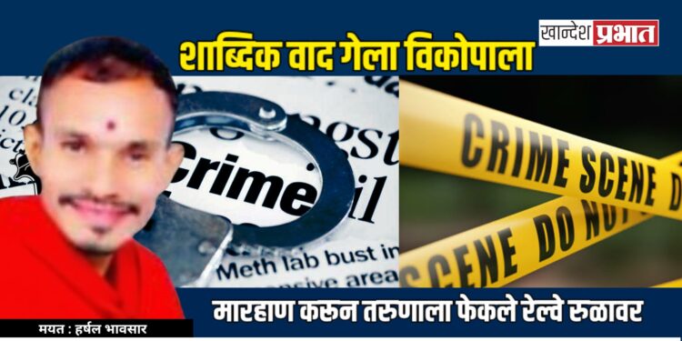 शाब्दिक वाद; मारहाण करून तरुणाला रेल्वे रुळावर फेकले, एकाला अटक!