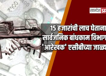 १५ हजारांची लाच घेताना सार्वजनिक बांधकाम विभागाचा ‘आरेखक’ एसीबीच्या जाळ्यात!