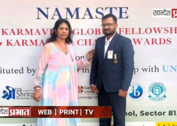 धरणगाव पंचायत समितीचे आरोग्य सेवक मिलिंद लोणारी यांना आंतरराष्ट्रीय ‘कर्मवीर चक्र’ पुरस्कार!