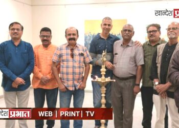 अमूर्त शैलीतील ‘ग्रॅव्हिटी’ चित्र प्रदर्शन जळगावात!