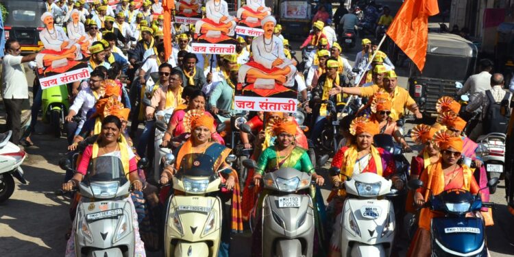 संताजी जगनाडे महाराज जयंतीनिमित्त मोटारसायकल रॅली!