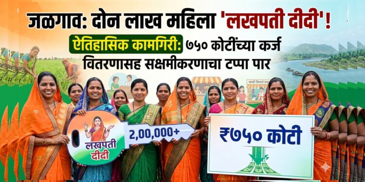 जळगाव जिल्ह्यात दोन लाखांहून अधिक ‘लखपती दीदी’; ७५० कोटींच्या कर्ज वितरणासह सक्षमीकरणाचा टप्पा पार