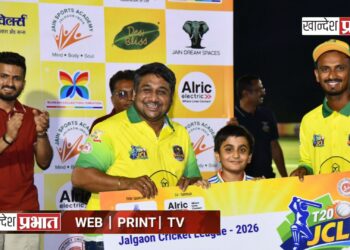 ‘ओम’ च्या धुवांधार शतकाने जळगाव कोगटा ‘किंग’