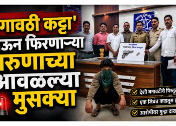 हळदी समारंभात ‘गावठी कट्टा’ घेऊन फिरणाऱ्या तरुणाच्या पोलिसांनी आवळल्या मुसक्या