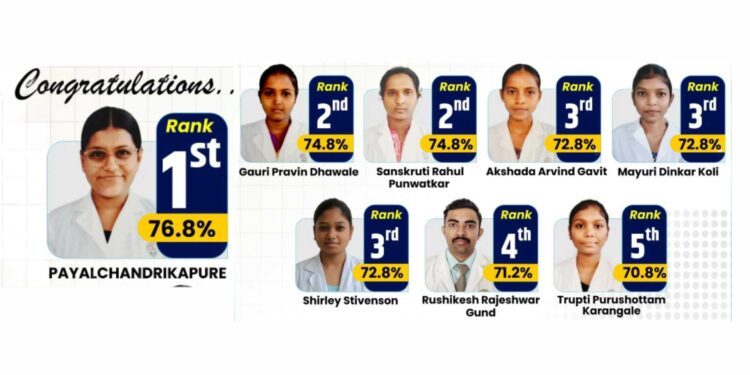 गोदावरी नर्सिंग महाविद्यालयाच्या विद्यार्थ्यांचे उज्ज्वल यश !