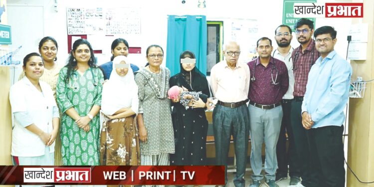 अमळनेरच्या तीन महिन्यांच्या बालिकेला नवजीवन; डॉ. उल्हास पाटील रुग्णालयात यशस्वी उपचार!