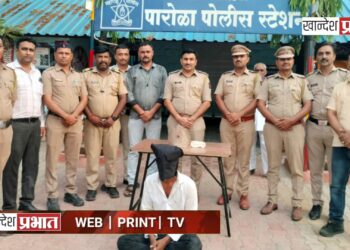 मारोती मंदिरातील चांदीचे दागिने चोरणारा अवघ्या ४८ तासांत गजाआड; पारोळा पोलिसांची कारवाई