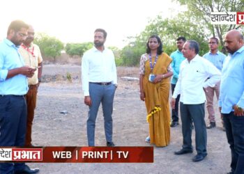 भडगाव तालुका क्रीडा संकुलांची व पिंपळगाव हरेश्वर मंदिर परिसराची जिल्हाधिकाऱ्यांकडून पाहणी