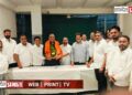 विधान परिषद निवडणूक : महायुतीचे उमेदवार नंदकिशोर महाजन यांनी घेतली शिवसेना नगरसेवकांची सदिच्छा भेट