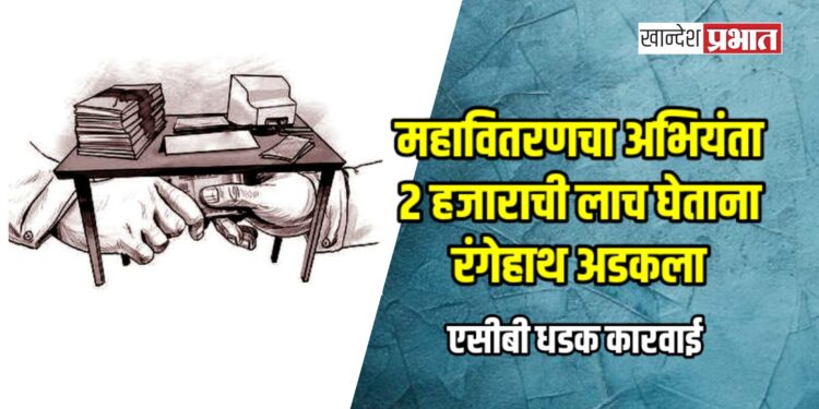 एसीबी धडक कारवाई; महावितरणचा अभियंता २ हजाराची लाच घेताना रंगेहाथ पकडला