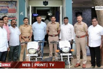 दुचाकी चोरणारा सराईत चोरटा जेरबंद; २ मोटार सायकली जप्त