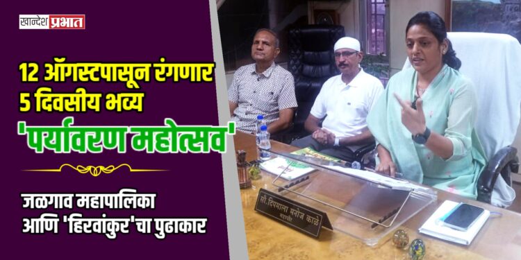 १२ ऑगस्टपासून शहरात रंगणार ५ दिवसीय भव्य ‘पर्यावरण महोत्सव’; जळगाव महापालिका आणि ‘हिरवांकुर’चा पुढाकार