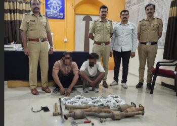 ईको सायलेंसर चोरीचा पारोळ्यात पर्दाफाश; उत्तर प्रदेशातील दोन सराईत संशयित जेरबंद