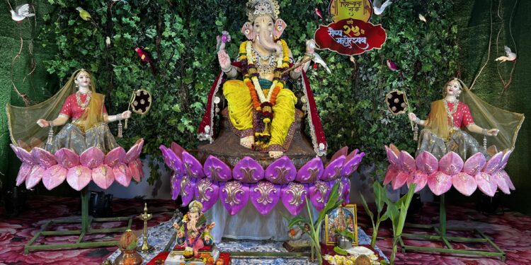 रौप्य महोत्सवी वर्षात ‘पिंप्राळ्याचा राजा’ची पर्यावरणपूरक मूर्ती; २५ वर्षांची समाजसेवेची परंपरा कायम