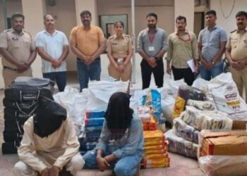 कारचा अपघात अन् गुटखा तस्करी उघड ;दोघे अटकेत
