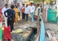 उघड्यावर कचरा टाकणाऱ्यांवर दंडात्मक कारवाई ; वार्ड क्र. १० मध्ये महापौरांकडून पाहणी